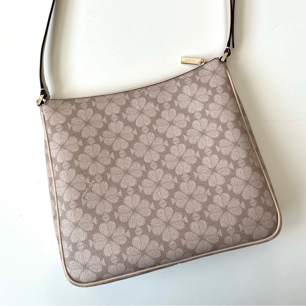 NWOT Kate Spade Signature Spade Flower Swingpack Crossbody Dark Beige Multi - Picture 6 of 15